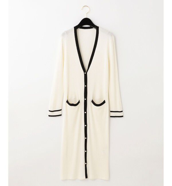 Grace Class「バイカラーリブロングカーディガン」|カーディガン|