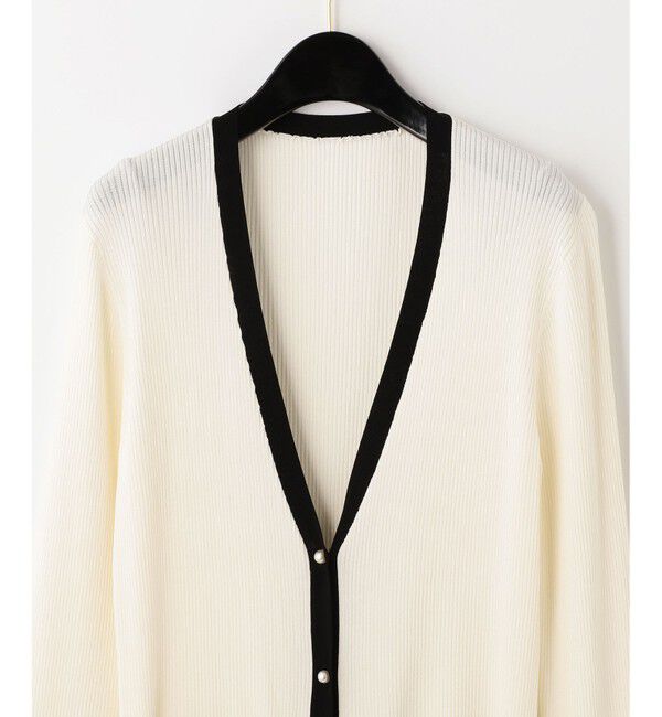 Grace Class「バイカラーリブロングカーディガン」|カーディガン|