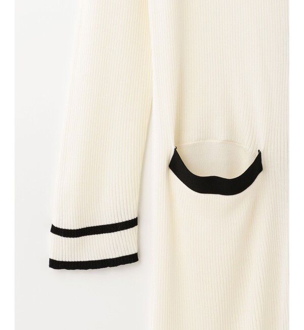 Grace Class「バイカラーリブロングカーディガン」|カーディガン|