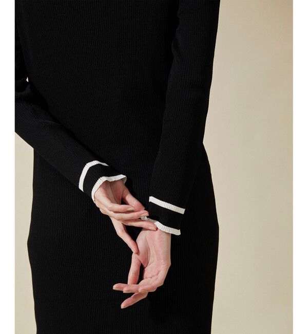 Grace Class「バイカラーリブロングカーディガン」|カーディガン|