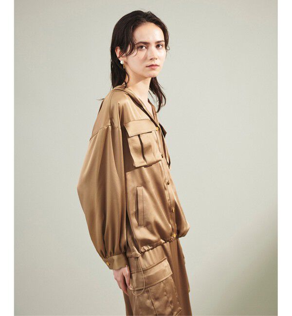 Grace Class「トリアセサテンフーディー」|カーディガン|