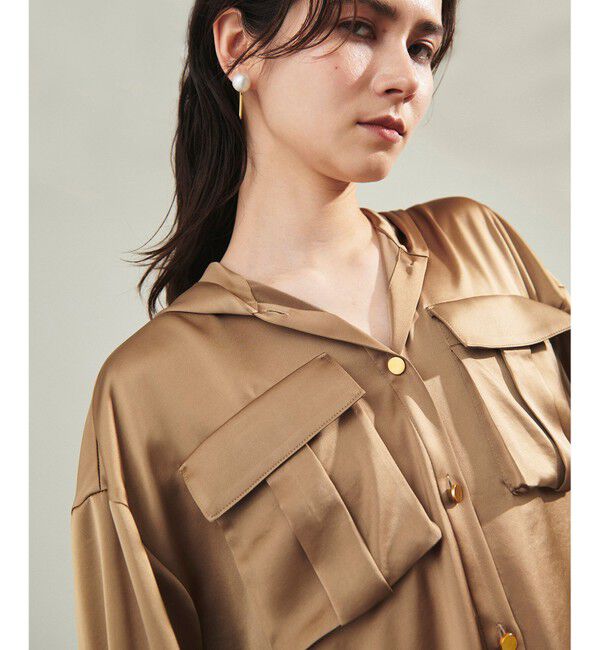 Grace Class「トリアセサテンフーディー」|カーディガン|