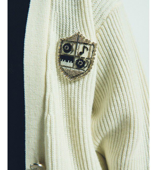 Grace Class「ビジューエンブレムカーディガン」|カーディガン|