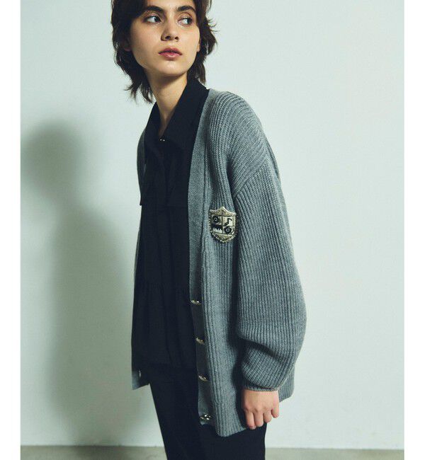 Grace Class「ビジューエンブレムカーディガン」|カーディガン|