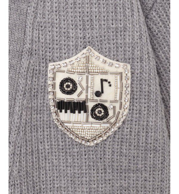 Grace Class「ビジューエンブレムカーディガン」|カーディガン|