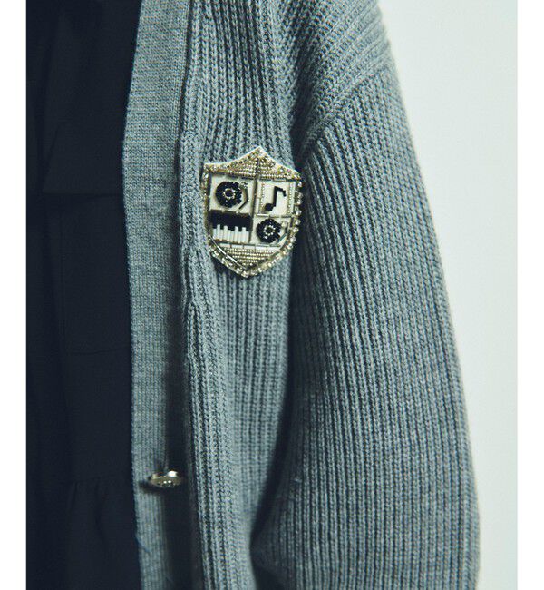 Grace Class「ビジューエンブレムカーディガン」|カーディガン|