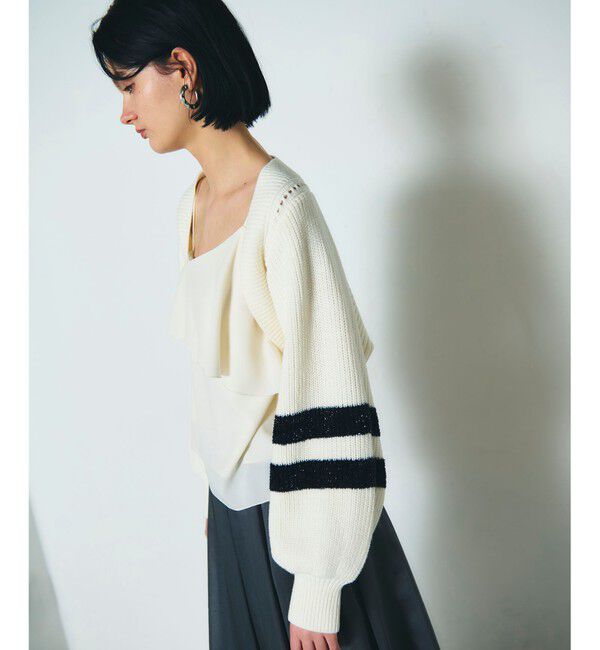 Diagram「畦ショートニットカーディガン」|カーディガン|