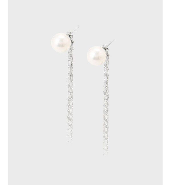 GRACE CONTINENTAL「パールタッセルピアス」|ピアス|シルバー
