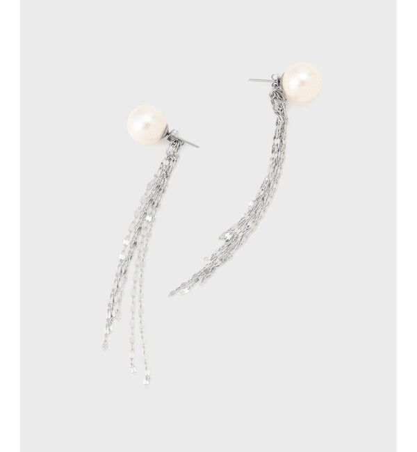 GRACE CONTINENTAL「パールタッセルピアス」|ピアス|