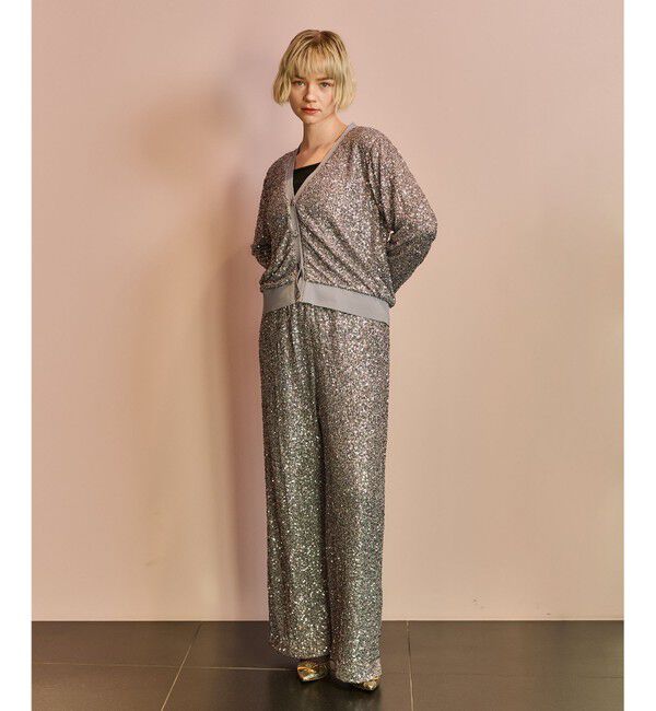 Grace Class「スパンコールニットパンツ」|その他|