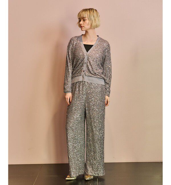 Grace Class「スパンコールニットパンツ」|その他|