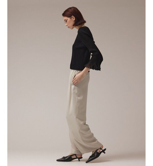 GRACE CONTINENTAL「シアーフリルニットカーディガン」|カーディガン|