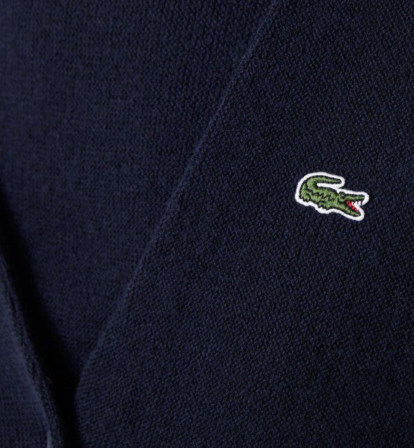 LACOSTE「プレーンVネックニットカーディガン」|カーディガン|
