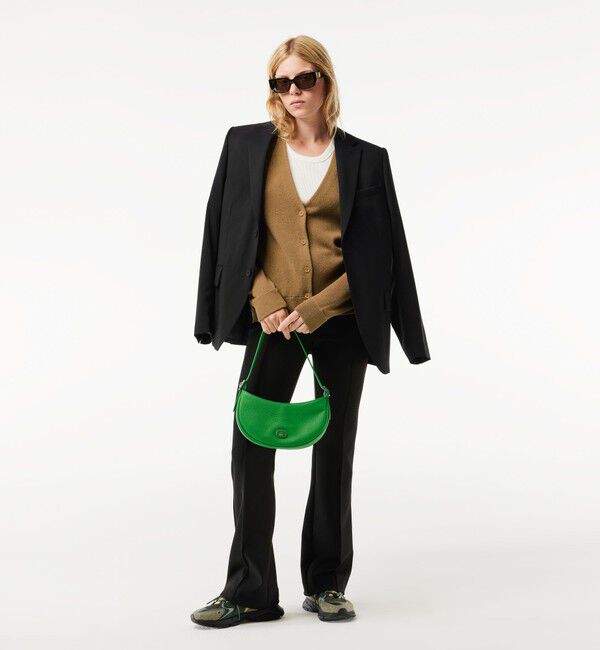 LACOSTE「プレーンVネックニットカーディガン」|カーディガン|