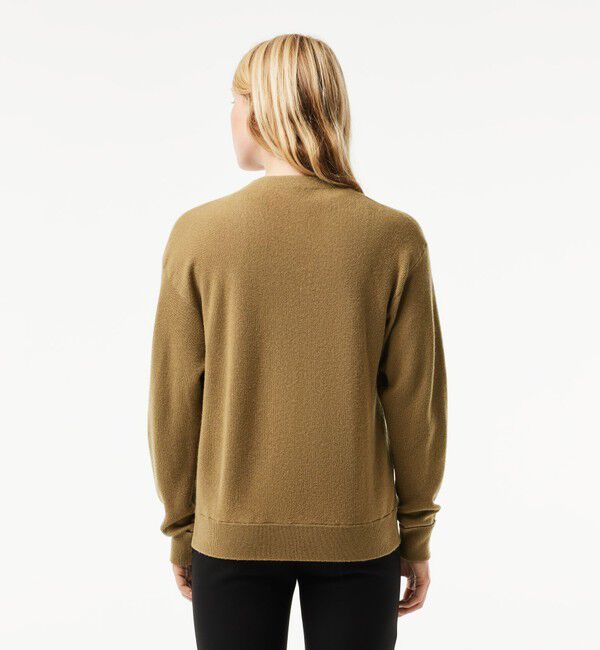 LACOSTE「プレーンVネックニットカーディガン」|カーディガン|