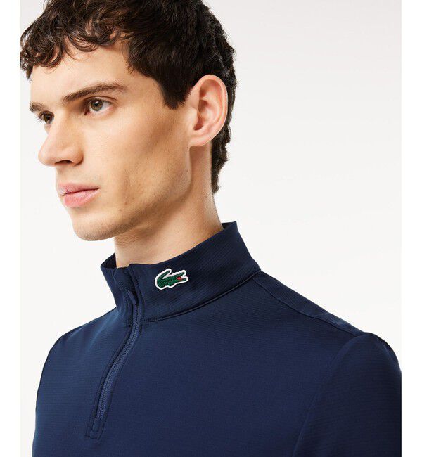 LACOSTE「ハイネックハーフジップウルトラドライジャージ」|スポーツ|