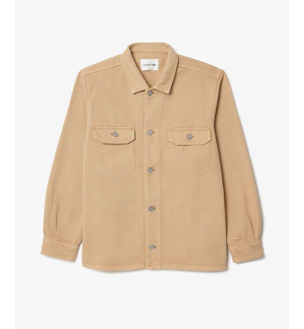 LACOSTE「オーガニックコットン ヘビーオンス  ガーメントダイ ヴィンテージデニムシャツ」|シャツ・ブラウス|