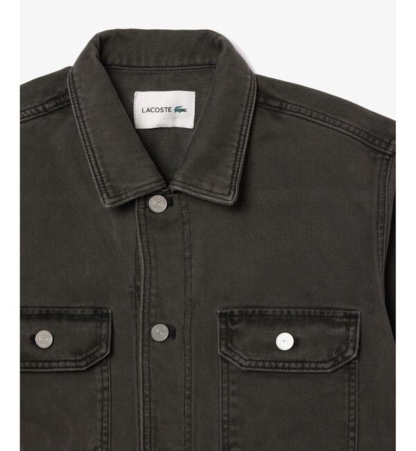 LACOSTE「オーガニックコットン ヘビーオンス  ガーメントダイ ヴィンテージデニムシャツ」|シャツ・ブラウス|