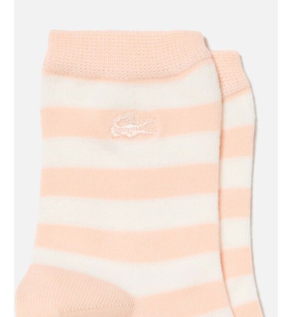 LACOSTE「マリンボーダーミドルソックス」|ソックス|