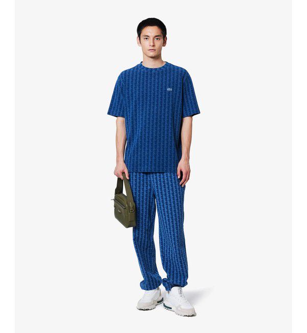 LACOSTE「インディゴスウェットモノグラムトラックパンツ」|その他|