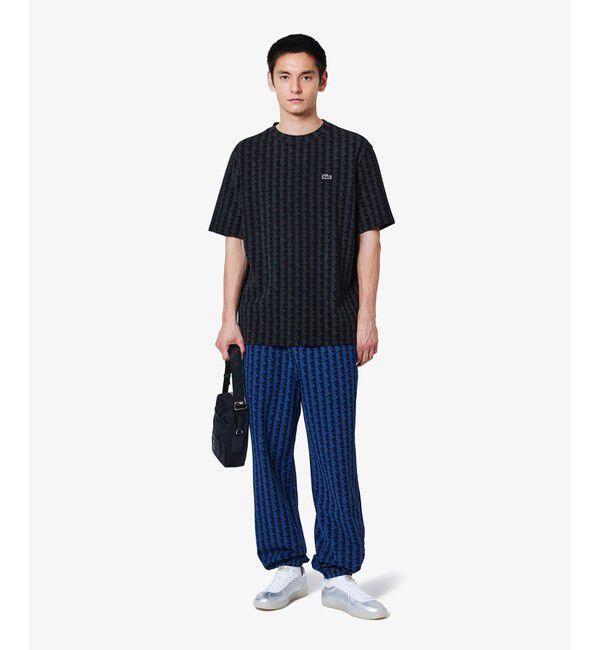 LACOSTE「インディゴスウェットモノグラムトラックパンツ」|その他|