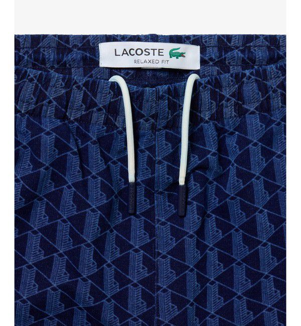 LACOSTE「インディゴスウェットモノグラムトラックパンツ」|その他|
