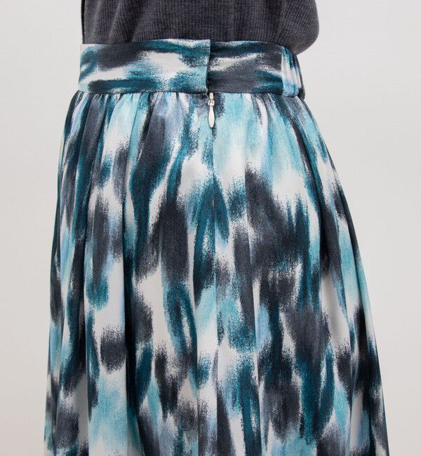 NOLLEY'S「ウォッシャブルボカシプリントタック＆ギャザースカート」|スカート|