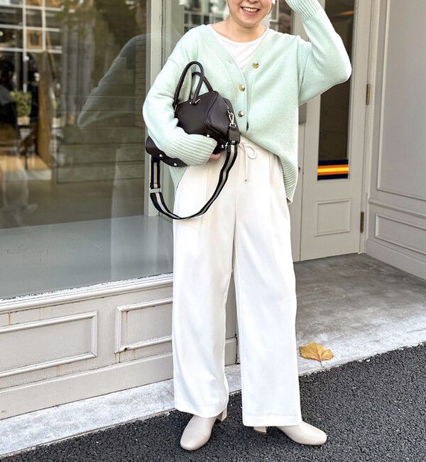 NOLLEY'S sophi「【追加】《オールシーズン対応》ウォッシャブルダブルクロスサテンイージーワイドパンツ」|その他|