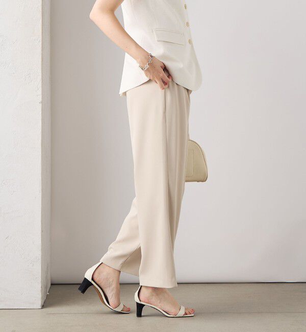 NOLLEY'S sophi「【追加】《オールシーズン対応》ウォッシャブルダブルクロスサテンイージーワイドパンツ」|その他|