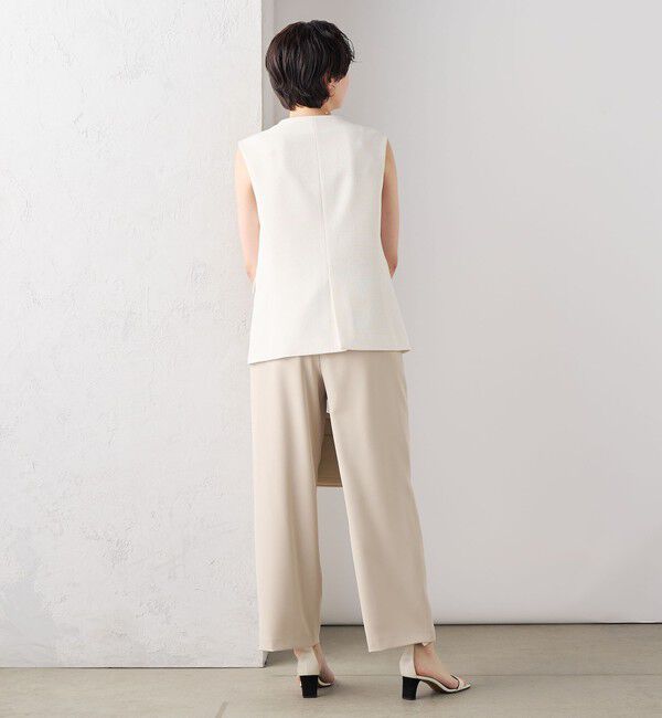 NOLLEY'S sophi「【追加】《オールシーズン対応》ウォッシャブルダブルクロスサテンイージーワイドパンツ」|その他|