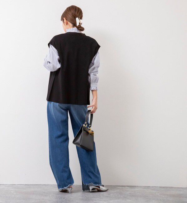 NOLLEY'S sophi「《手洗い可能》《オールシーズン/セットアップ対応》ラメ総針ニットジレ」|ニット・セーター|