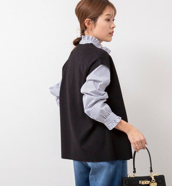 NOLLEY'S sophi「《手洗い可能》《オールシーズン/セットアップ対応》ラメ総針ニットジレ」|ニット・セーター|