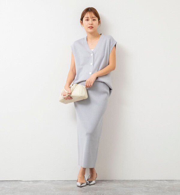 NOLLEY'S sophi「《手洗い可能》《オールシーズン/セットアップ対応》ラメ総針ニットジレ」|ニット・セーター|