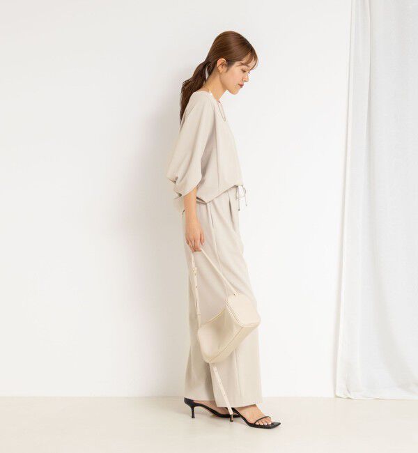 NOLLEY'S「《セットアップ対応》ウォッシャブルツイルイージーパンツ」|その他|