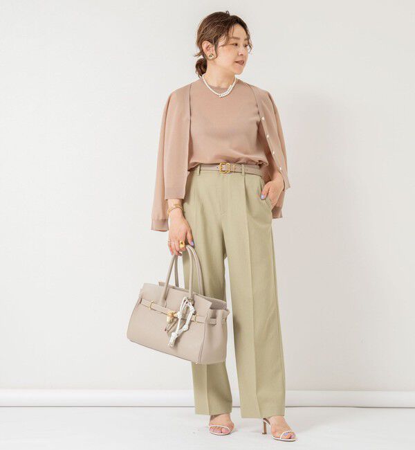 NOLLEY'S「【PR林☆別注カラーあり】ウォッシャブルツイルストレッチ愛されワイドパンツ」|その他|