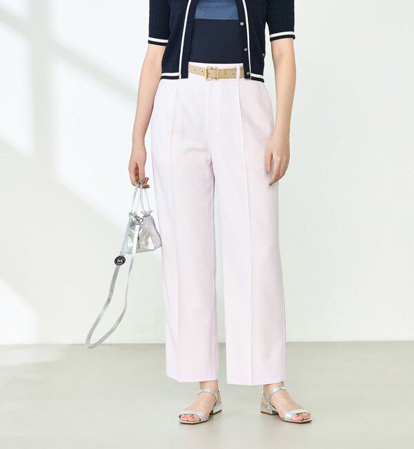 NOLLEY'S「【PR林☆別注カラーあり】ウォッシャブルツイルストレッチ愛されワイドパンツ」|その他|