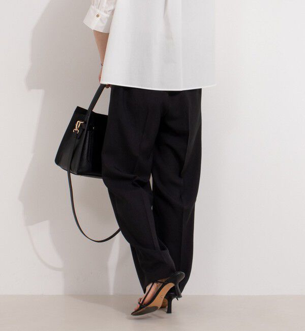 NOLLEY'S「【PR林☆別注カラーあり】ウォッシャブルツイルストレッチ愛されワイドパンツ」|その他|