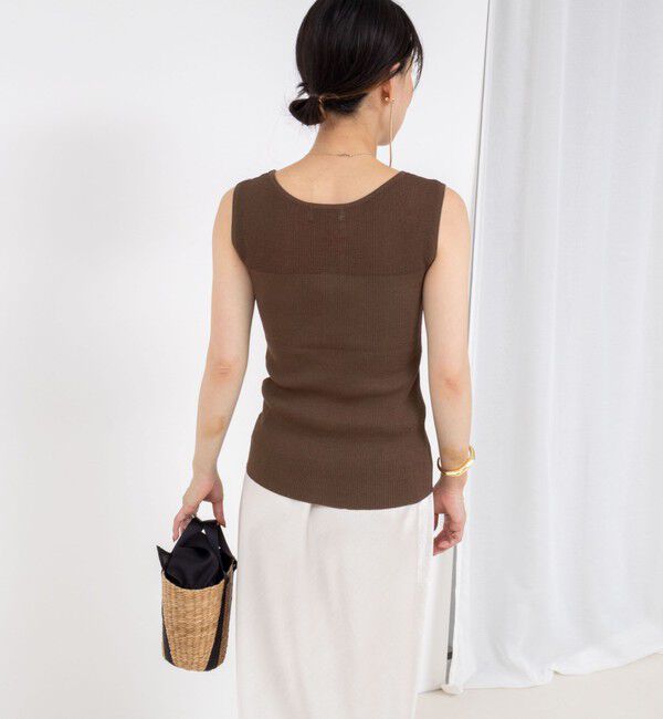 NOLLEY'S「《手洗い可能》ベーシックノースリーブニット」|ニット・セーター|