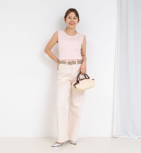 NOLLEY'S「《手洗い可能》ベーシックノースリーブニット」|ニット・セーター|