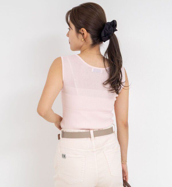 NOLLEY'S「《手洗い可能》ベーシックノースリーブニット」|ニット・セーター|