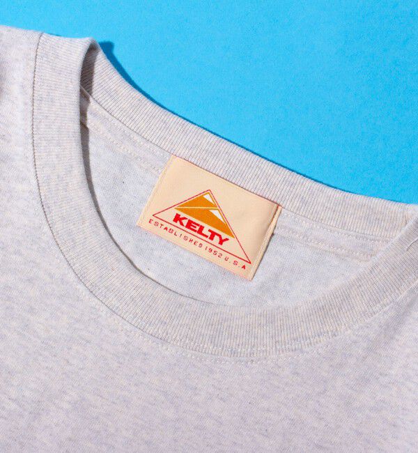 GLOSTER「【KELTY&times;GLOSTER】別注 バックタイポロゴプリントTシャツ ワンポイントワッペン」|Tシャツ・カットソー|