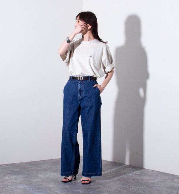 GLOSTER「【KELTY&times;GLOSTER】別注 バックタイポロゴプリントTシャツ ワンポイントワッペン」|Tシャツ・カットソー|