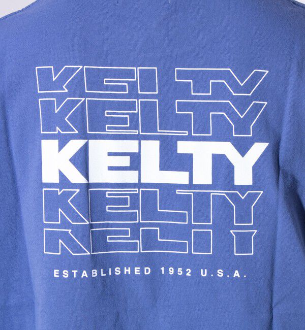 GLOSTER「【KELTY&times;GLOSTER】別注 バックタイポロゴプリントTシャツ ワンポイントワッペン」|Tシャツ・カットソー|