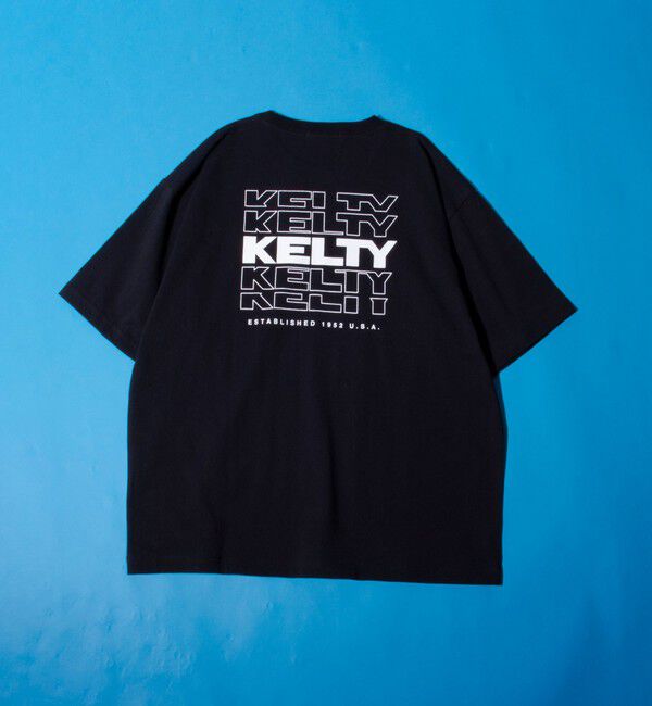 GLOSTER「【KELTY&times;GLOSTER】別注 バックタイポロゴプリントTシャツ ワンポイントワッペン」|Tシャツ・カットソー|