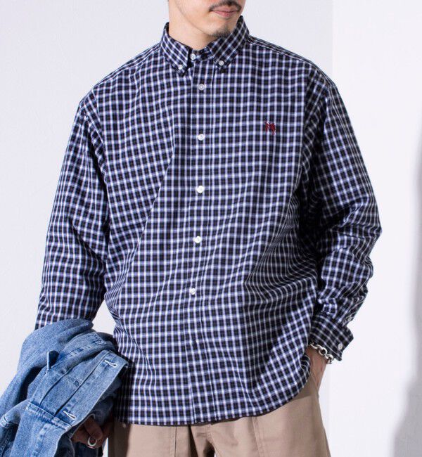 GLOSTER「【GLOSTER/グロスター】BOY ASTLAD ボタンダウン 長袖シャツ (無地/チェック)」|シャツ・ブラウス|