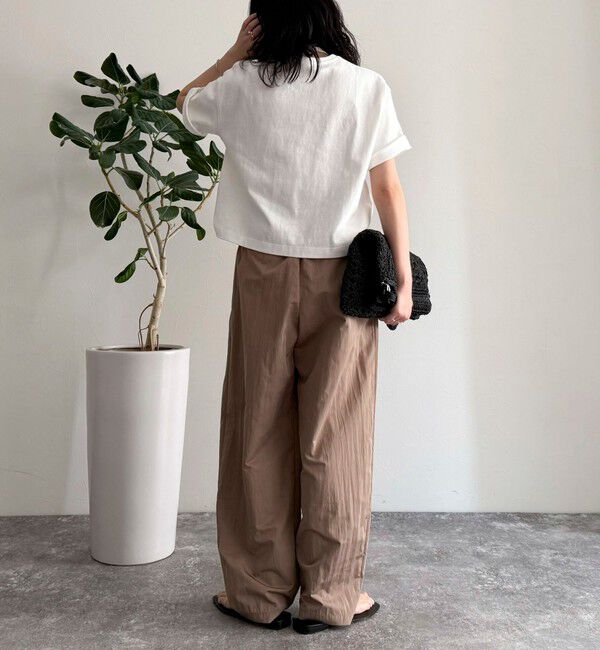 fredy emue「【新色追加！】ベーシッククロップド丈Tシャツ」|Tシャツ・カットソー|