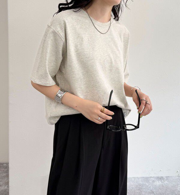 fredy emue「【新色追加！】ベーシッククロップド丈Tシャツ」|Tシャツ・カットソー|