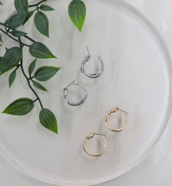 fredy emue「ねじりWフープピアス」|ピアス|