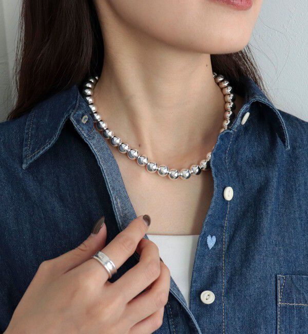 fredy emue「メタルボール3setショートネックレス」|ネックレス|