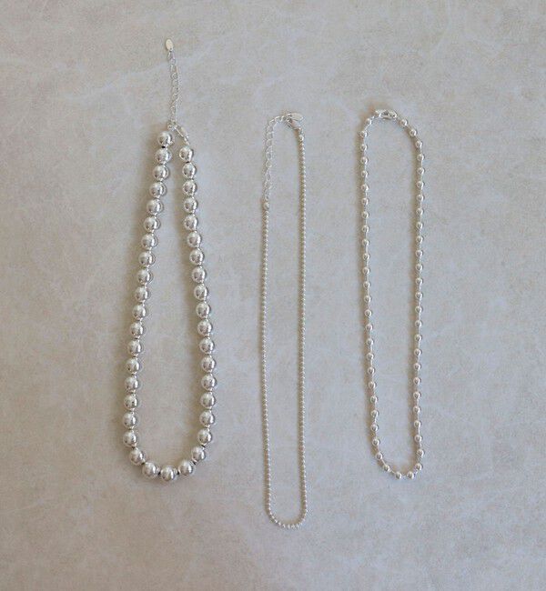 fredy emue「メタルボール3setショートネックレス」|ネックレス|